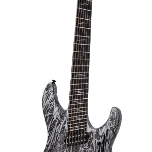 GUITARRA SCHECTER EL. C-7 MS SILVER MOUN