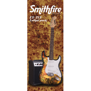 GUITARRA SMITHFIRE ELEC. ES215 LETHAL PK