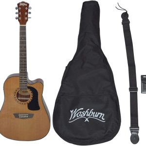 GUITARRA WASHBURN E/ACUSTICA AD5CEPACK