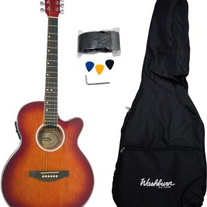 GUITARRA WASHBURN E/ACUSTICA WA45CEPAK