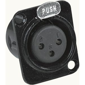 CONECTOR PROEL CANON CHASIS XLR-3FDLBK