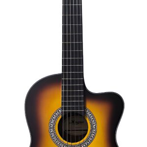 Guitarra Acustica Cuerdas De Nylon Magna Mc-55 Sombreado Color Sunburst Material Del Diapasón Madera Tecnica Orientación De La Mano Diestro