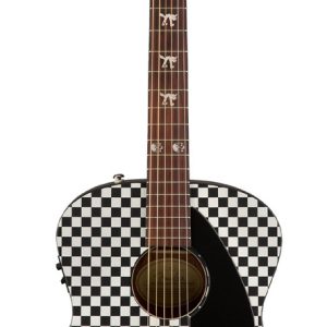 Guitarra E/acústica Fender Hellcat T. Armstrong Checkerboard Material Del Diapasón Walnut Orientación De La Mano Diestro