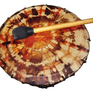 Shaman Drum Tambor Chamanico Parche De Cuero C/baqueton