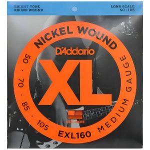 Daddario Exl160 Cuerdas Para Bajo Electrico 50-105 Nickel