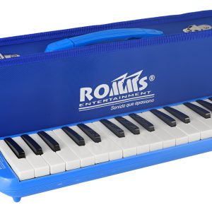 Melódica Escolar 32 Teclas Romms Estuche Rígido Mld-1 Color Azul