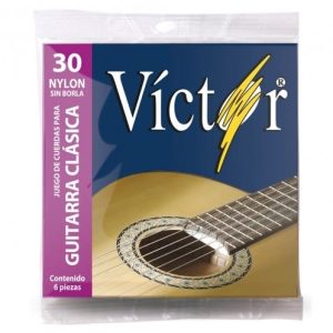 Encordadura Victor Para Guitarra Clasica, Nylon, Sin Borla