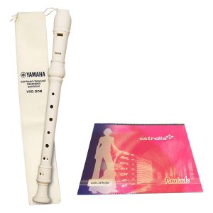 Flauta Yamaha Soprano Escolar Con Estuche Cuaderno De Regalo