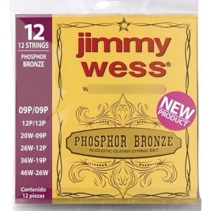 Encordadura 12 Cuerdas Jimmy Wess Phosphor Bronze