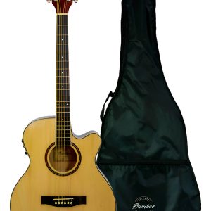 Guitarra Acústica Bamboo Ga-40 Nat Q Ar Beige Diestro