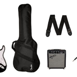 Paquete De Guitarra Electrica Fender Squier Sonic C/negro