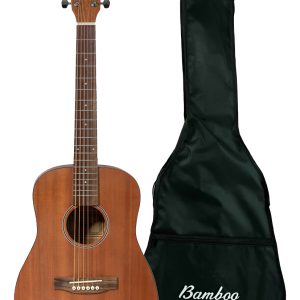 Guitarra Acústica Bamboo Travel Mahogany 34 Con Funda