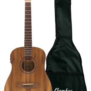 Guitarra Electroacustica Bamboo Travel Koa 34 Incluye Funda