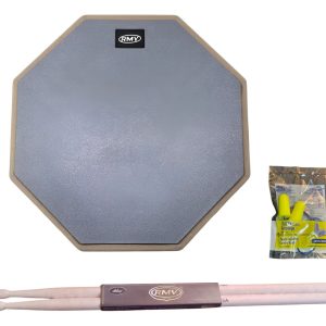 Paquete Practicador Con Baquetas Y Tapones Dee Regalo