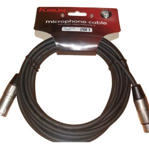 Cable Para Microfono Liso 6 Mts Canon Macho A Hembra Negro