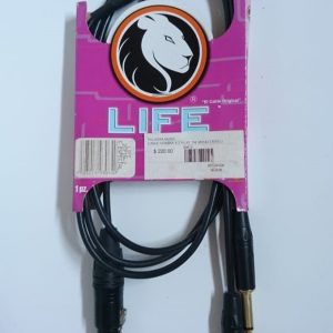 Cable Life Plug A Plug 1/4 De 2 Metros.