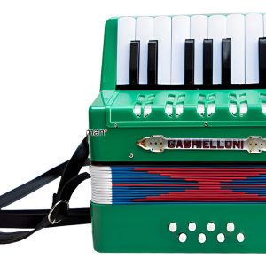 Acordeón Infantil 17 Teclas Y 8 Bajos Colorverde Gabrielloni