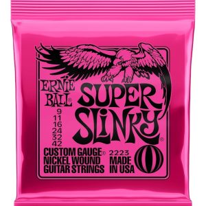 Cuerdas Ernie Ball Guitarra Eléctrica 9-42 Super Slinky 2223