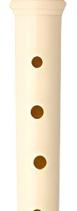Flauta Dulce Soprano Escolar De Plástico Yamaha Yrs-24b Con Digitación Barroca Crema