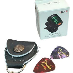 Afinador Y Porta Plumillas De Llavero + 2 Puas Fender Regalo