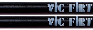 Baquetas Vic Firth 5a En Color Negro Con Punta De Madera